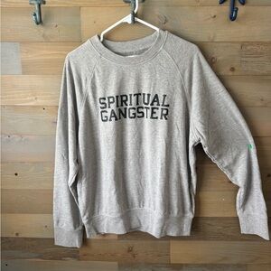 Spiritual Gangster Gray Crewneck Sweater